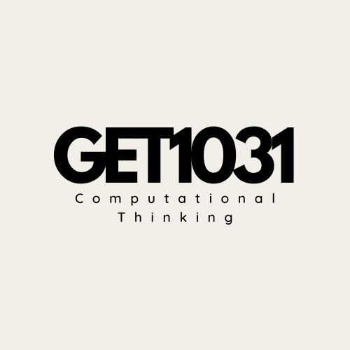 GET1031 Computational Thinking